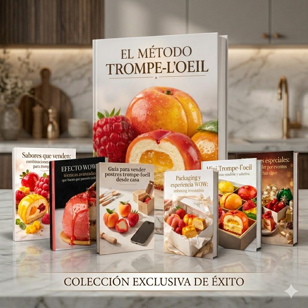 El Método Trompe-l'oeil: Dominá la técnica en 7 días y empezá a vender postres de alta pastelería sin salir de tu casa
